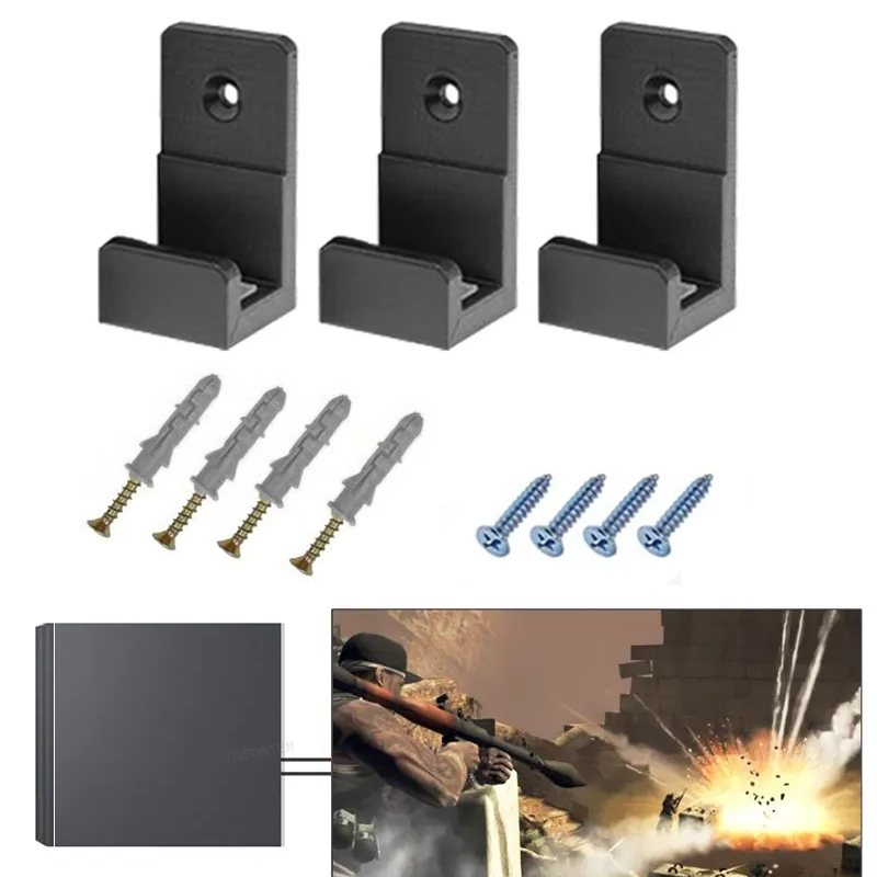 Wall Mount Holder For PS4 Cons - đánh giá và giá Gaming Console Tv Stand