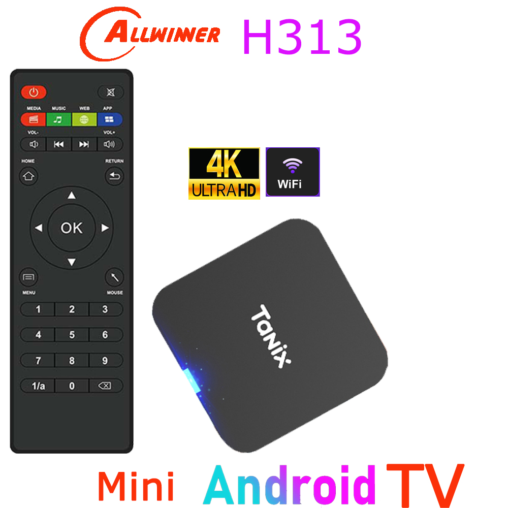 Tanix TX1 Android TV Box Allwi - đánh giá và giá Gaming Console Tv Stand