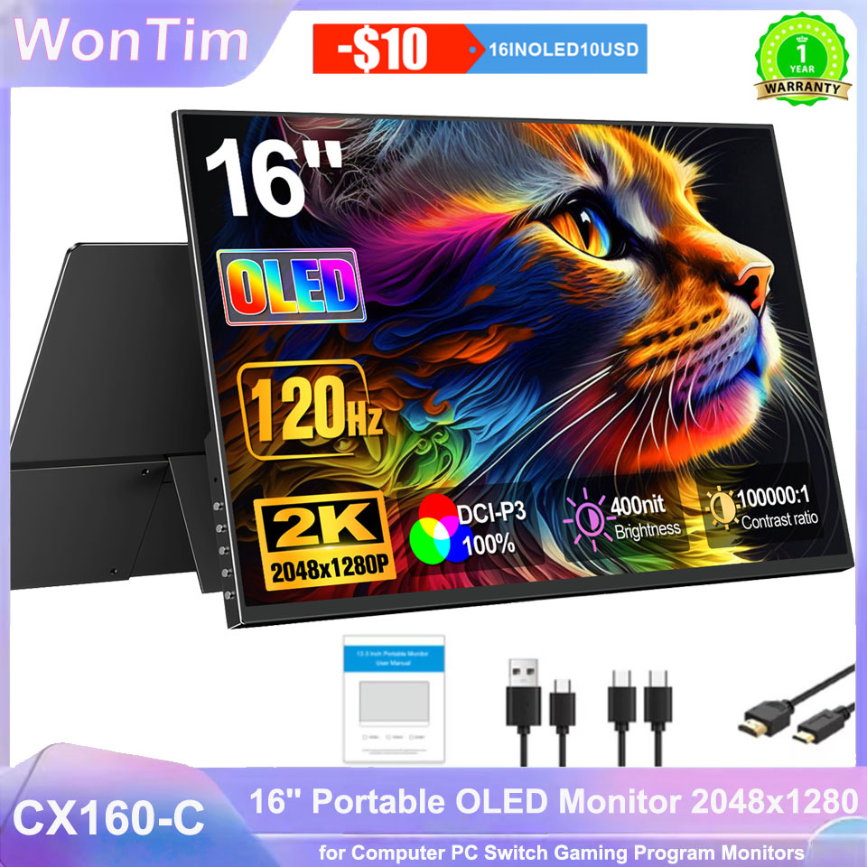WonTim 16.0' 2K OLED 500Nits P - đánh giá và giá Gaming Console Connect With Phone
