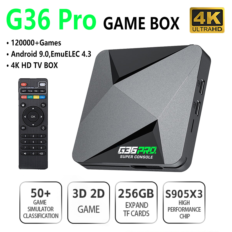 Super Game Box G36 Pro 128G 4K - đánh giá và giá Gaming Console Gs5