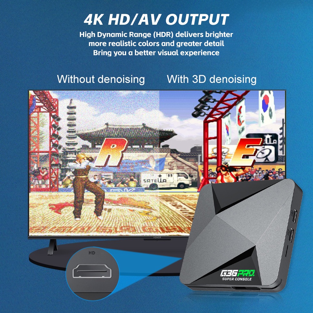Super Game Box G36 Pro 128G 4K - đánh giá và giá Gaming Console Gs5