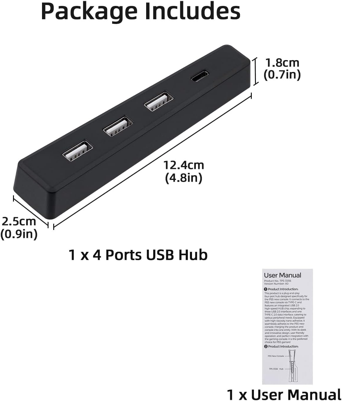 4 Ports USB Hub for PS5 Slim D - đánh giá và giá Sony Console Ps5 Slim