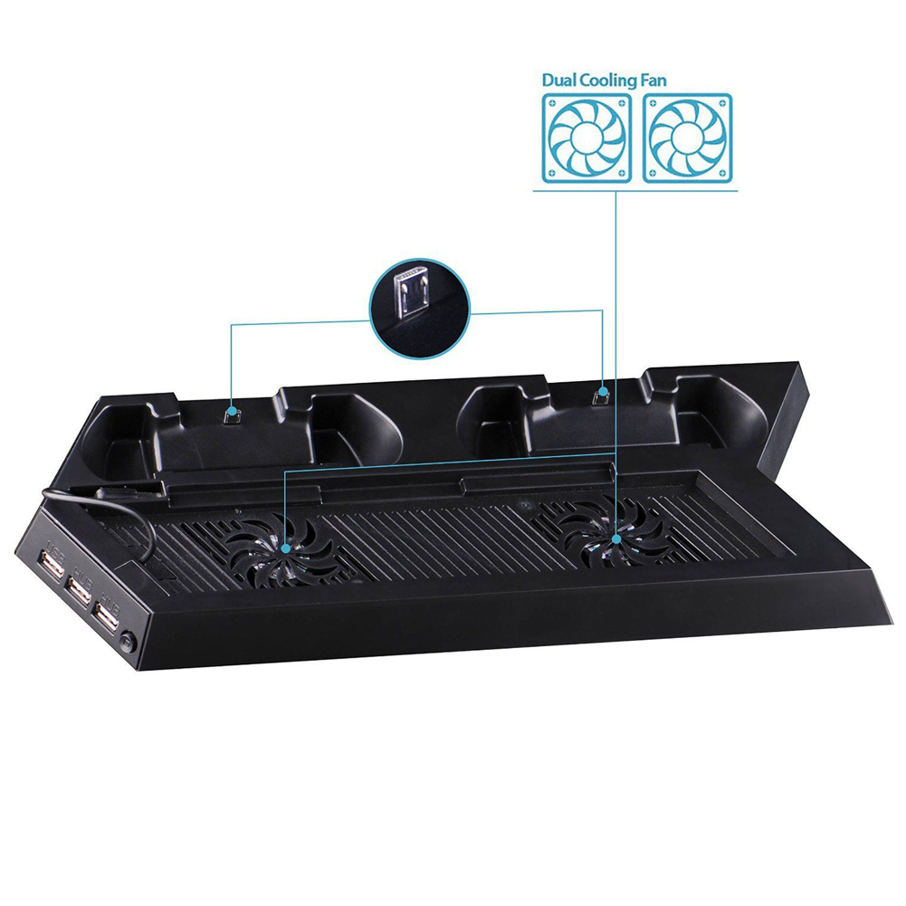 Vertical Cooling Fan Stand & C - đánh giá và giá Gaming Console Tv Stand