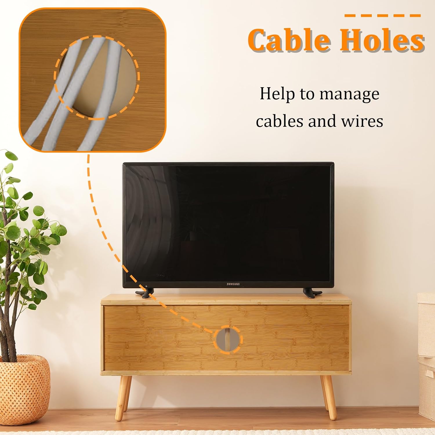 Bamboo TV Stand for TVs up to  - đánh giá và giá Gaming Console Tv Stand